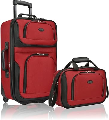 Ensemble de bagages en tissu durable et extensible us traveler