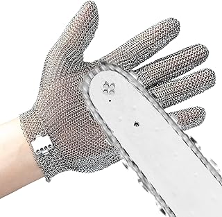 Gant de coupe résistant aux coupures en maille d'acier inoxydable schwer pour la sécurité