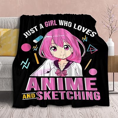 Couverture anime cadeau pour filles - couverture de canapé en flanelle super douce