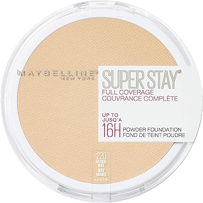 Fond de teint poudre maybelline superstay à couvrance totale, durée jusqu'à 16 heures