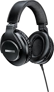 Casque de studio professionnel sure srh440a, ultra confort, dos fermé, son naturel, son