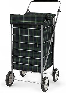 Chariot de courses sabishi à quatre roues bleu et vert sac. Le e-commerce qui respecte votre pouvoir d'achat : Diaytar