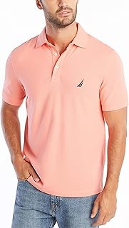 T-shirt polo à manches courtes nautica pour hommes en coton doux et flexible