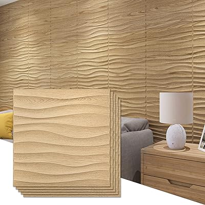 Panneaux ondulés en pvc art3d pour décoration murale intérieure, carreaux muraux décoratifs 3d
