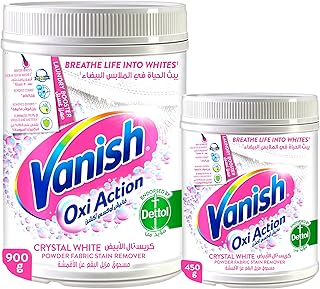 Détergent à lessive en poudre vanish pour vêtements blancs, 900g + 450g gratuits