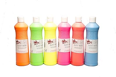 Peinture fluorescente multicolore scola art mix, 600 ml, 11enc02522, amf600/6/a