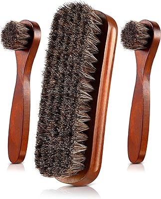 Ensemble de brosses à cirer les chaussures en crin de cheval ensemble d'entretien