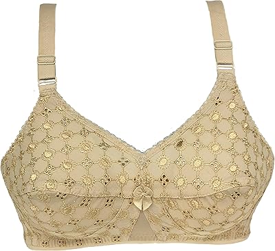 Soutien-gorge brodé pour femme double épaisseur non rembourré à porter au quotidien