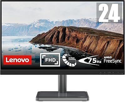 Moniteur lenovo l24i-30 24 pouces fhd (1080p) (panneau ips 75 hz