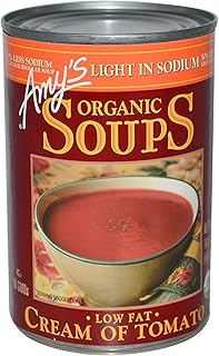 Soupe crème de tomates faible en gras d'amy's 411 g