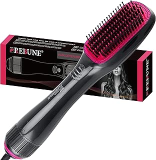 Rebune hot air styler 1200w 3 en 1 sèche-cheveux brosse et lissante