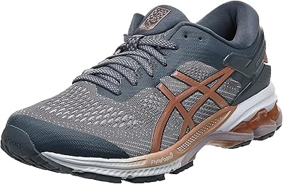 Chaussures de course asics gel-kayano 26 pour femmes, métropole/or rose, 40,5 eu