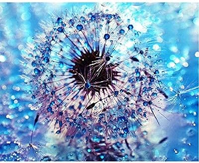 Puzzle pissenlit bleu de 5 000 pièces pour adultes, chaque pièce s'emboîte parfaitement