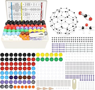 Kit de modèles moléculaires de chimie de 444 pièces, kit pour professeur