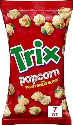Snack au pop-corn trix avec glaçage sucré fruité sac à collation