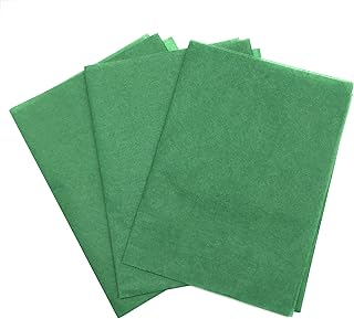 Red dot gift® 50 feuilles de papier de soie vert pour emballage cadeau