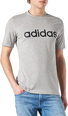 T-shirt adidas essentials pour homme avec logo horizontal brodé (une pièce)