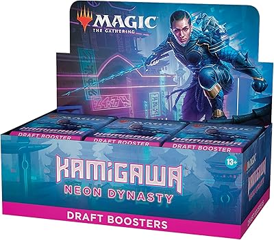 Magic the gathering kamigawa : boîte de boosters de draft neon dynasty, paquet