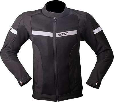 Veste de moto d'été souple forte gt, noir