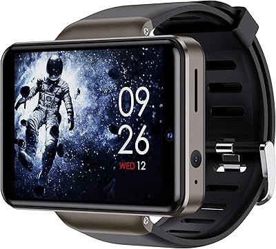 Montre intelligente rainbovi dm101 4g pour hommes, écran 2,4 pouces, android 7.1, 1