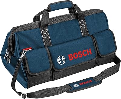 Sac à outils bosch professional - taille l, couleur bleu marine, modèle 1600a003bk