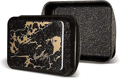 Rossetti® fabriqué en italie noir et or | plat de cuisson
