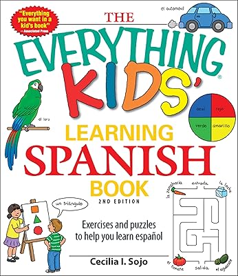 Le livre d'apprentissage de l'espagnol pour les enfants : exercices et énigmes