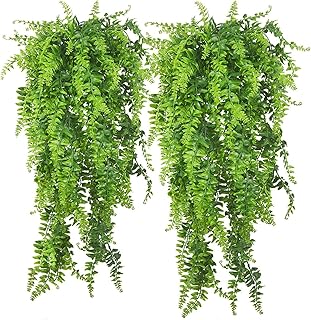 Plantes de lierre artificielles amzoya, 2 plantes de fougère de boston, plantes vertes