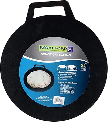 Royalford 35 cm anti-stick tawa poêle à frire antiadhésive avec revêtement en marbre
