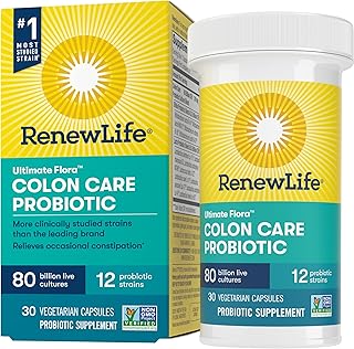 Probiotiques renew life pour adultes - supplément probiotique ultimate flora colon care