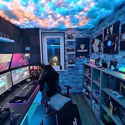 Kit de plafonniers en forme de nuage à led 3d pour chambre