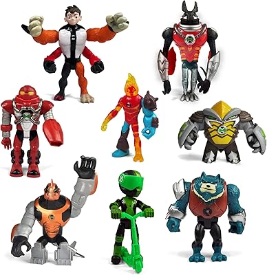 Toysville ben 10 figurines protecteur de la terre ensemble de 8