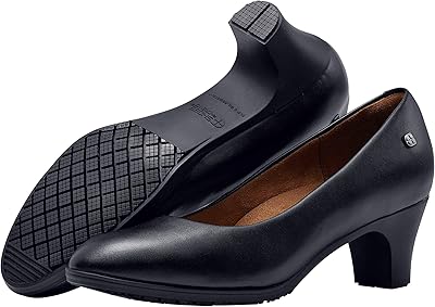 Chaussures à bout rond olivia, chaussures de travail antidérapantes à talons hauts