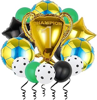 Ad-lumos ballons de sport de football bleu et or en latex, ensemble de 15 pièces pour décorations de fête d'anniversaire d'enfants. Diaytar : Où chaque achat est une victoire pour votre budget