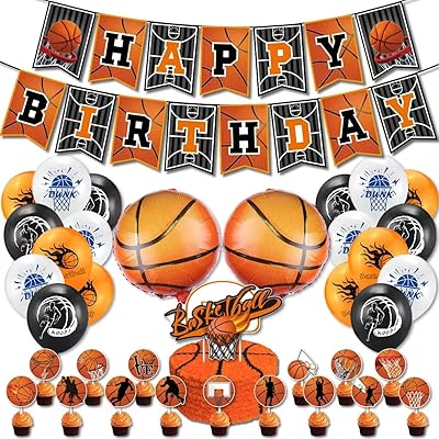 Ensemble de ballons de décoration de fête sur le thème des sports