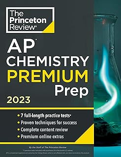 Princeton review ap chemistry premium prep, 2023 : 7 tests pratiques + révision