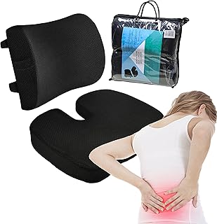 Coussin de siège orthopédique en mousse à mémoire de forme pour bureau, voiture