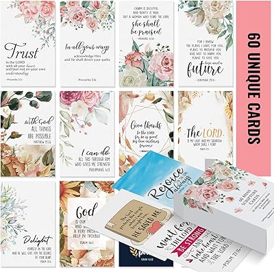 Cartes de prière desi - 60 mini cartes de texte avec divers versets