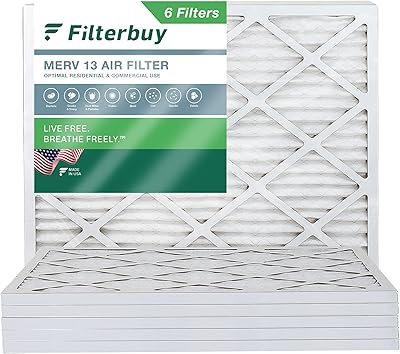 Filtre à air pour baie de filtre 16x22x1 merv 13, filtres plissés