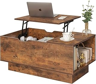 Table basse relevable usikey pour le salon, petite table basse avec compartiment caché