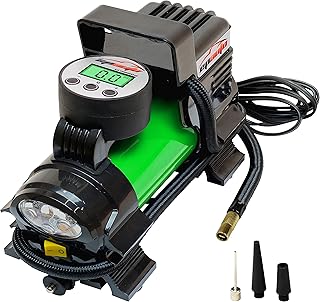 Pompe de compresseur d'air portable ip auto dc 12v, gonfleur de pneu numérique