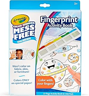 Coffret d'activités de peinture au doigt sans gâchis crayola color wonder - alternative