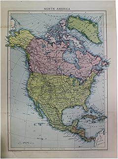 Carte ancienne de l'amérique du nord. Shopping en ligne au Sénégal ? Pensez Diaytar !