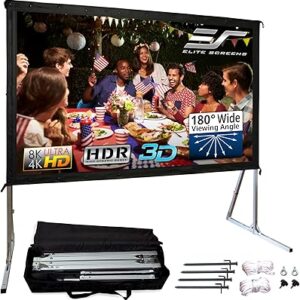 Elite screens 2 cinema yardmaster écran de projecteur portable sur pied facile et rapide à installer/utilisation intérieure et extérieure/rapport d'aspect 16:9/projection frontale/garantie de 2 ans de la société américaine 100 pouces oms100h2. Diaytar Sénégal : Diversité produits, unité de prix bas