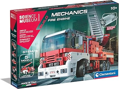 Clementoni 61543 kit de construction de camion de pompiers du musée de la mécanique,