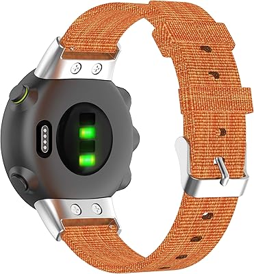 Sangle tissée adaptée pour garmin forerunner 45, garmin swim 2, bandes de remplacement en tissu nylon respirant, bracelets, accessoires de bracelet pour garmin forerunner 45s pour hommes et femmes. Diaytar : Parce que bien acheter, c'est économiser