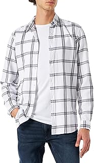 Chemise à manches longues en sergé vichy jack & jones pour hommes, toujours