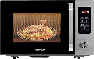 Four à micro-ondes kenwood 30 litres en acier inoxydable avec grill, affichage numérique