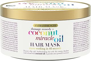 Masque capillaire à l'huile de noix de coco miracle ogx pour cheveux abîmés