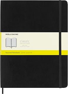 Cahiers classiques moleskine extra large carré noir couverture souple